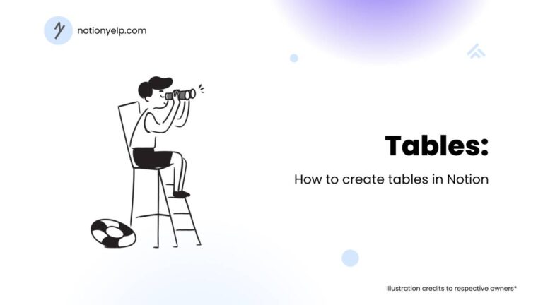 Creating Tables in Notion