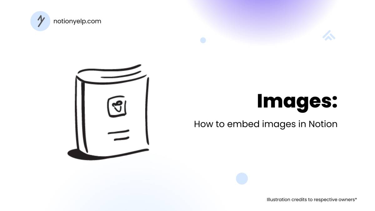 How to embed images in Notion