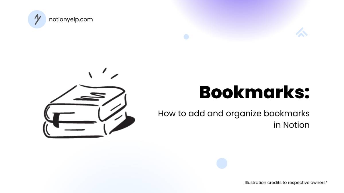 How to add and organize bookmarks in Notion