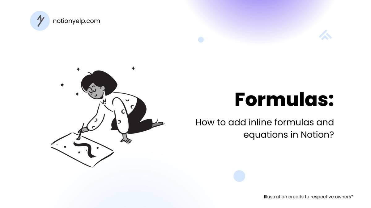 How to add inline formulas and equations in Notion