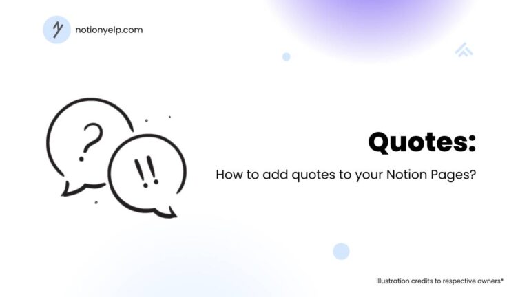 How to add quotes to your Notion Pages