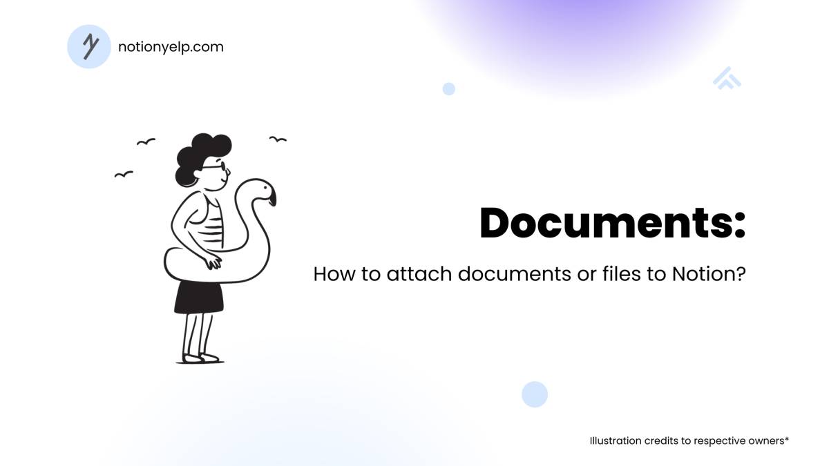 Attach documents or files to Notion