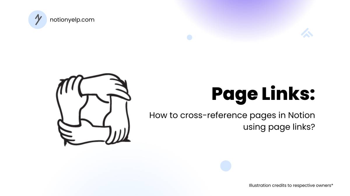 How to cross-reference pages in Notion using page links