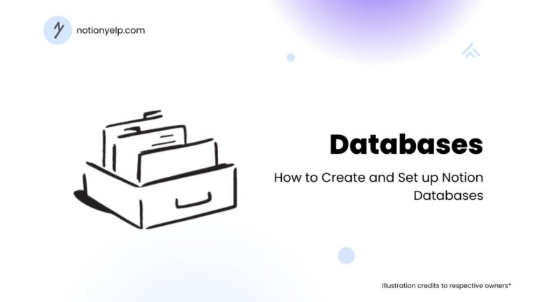 How to Create and Set up Notion Databases