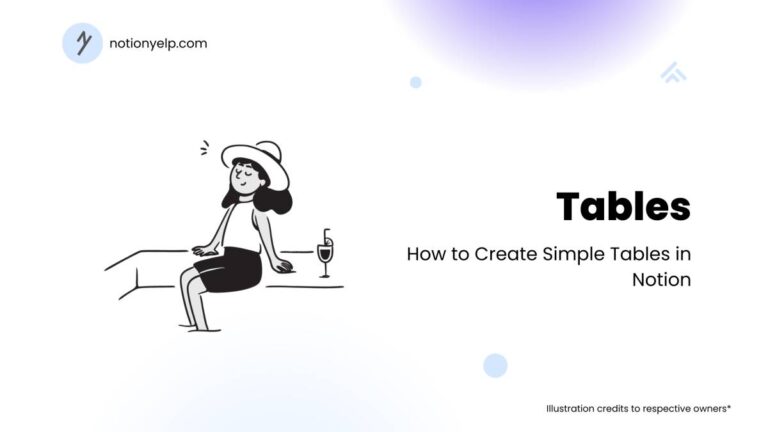 How to Create Tables in Notion