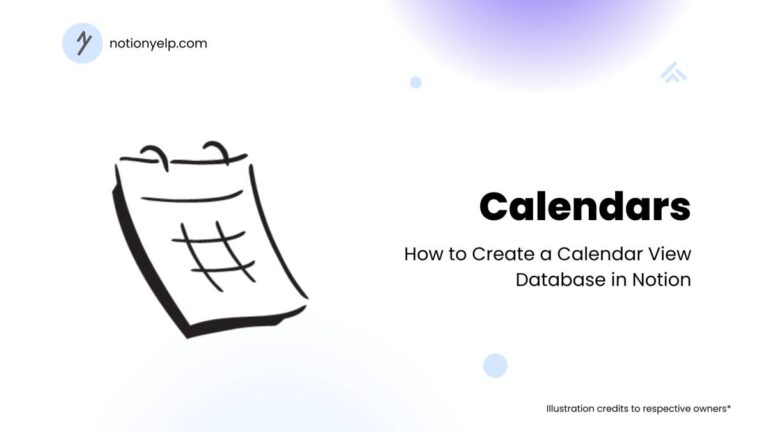 calendar view database notion